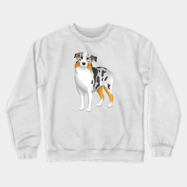 Australian Shepherd Dog Crewneck Sweatshirt by millersye